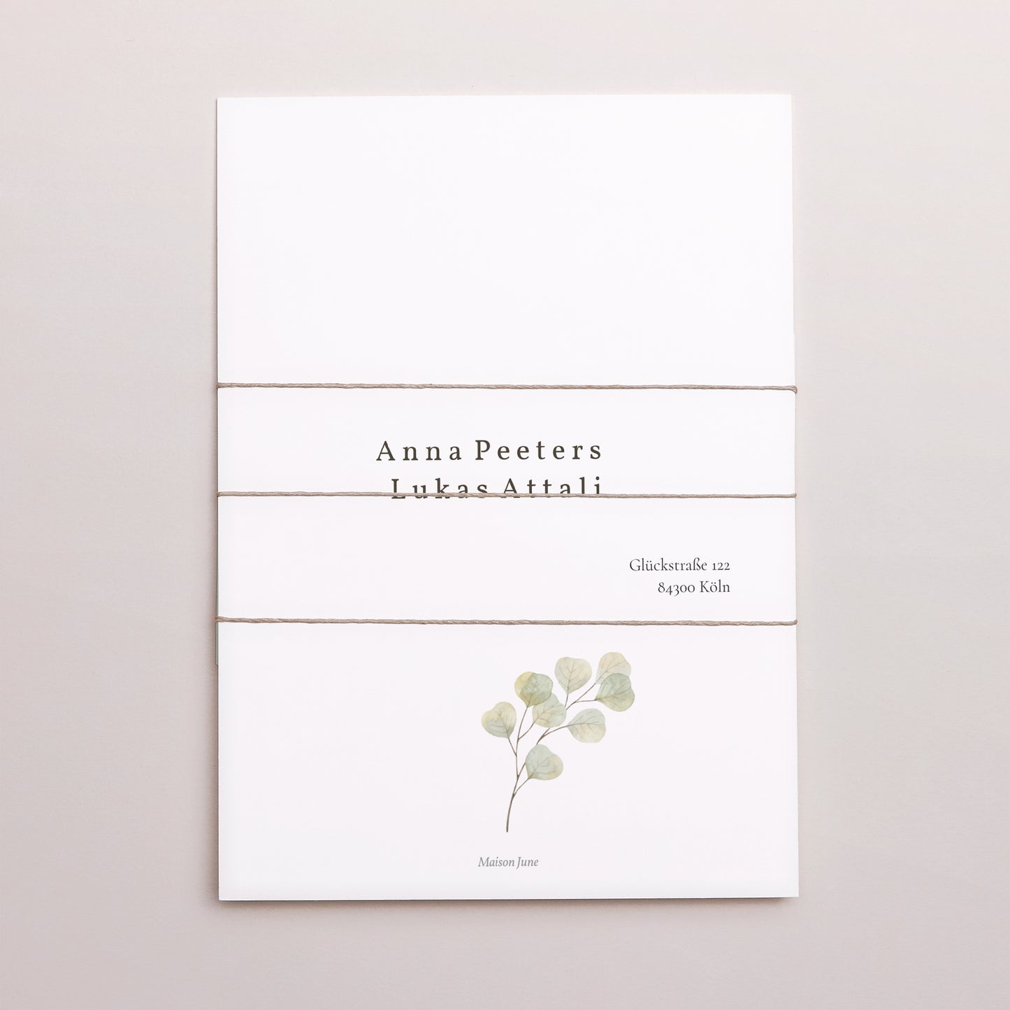 Hochzeitseinladung 3 Karten, Band Neo Champêtre foto N° 4