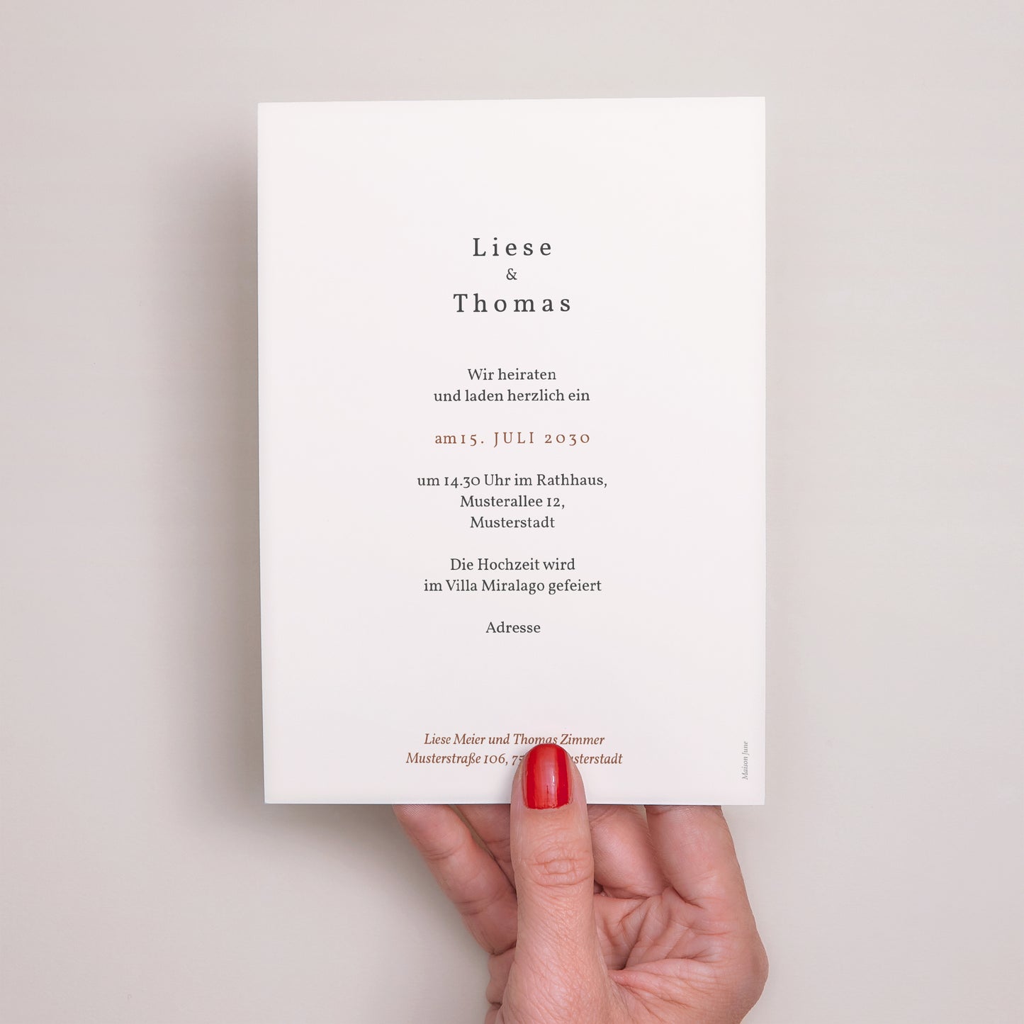Hochzeitseinladung Tropischer Bohème-Rahmen foto N° 3