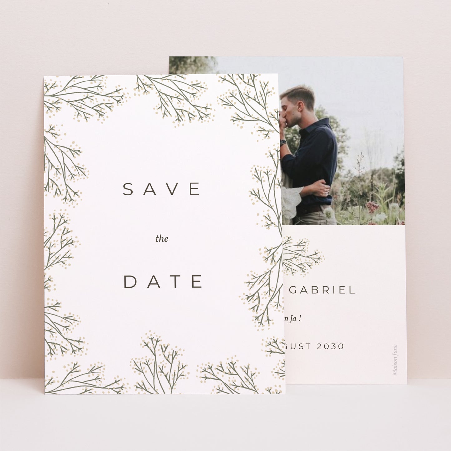 Save the date Karte Hochzeit Porträt Luberon foto N° 1