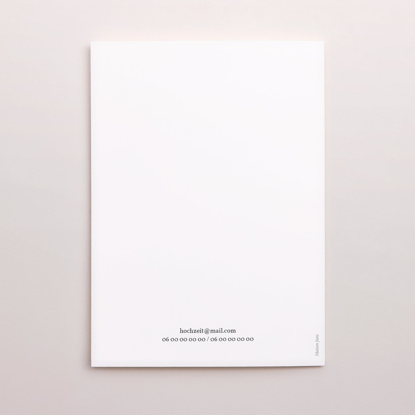 Hochzeitseinladung Doppelflügelporträt Olivier Aquarell foto N° 3