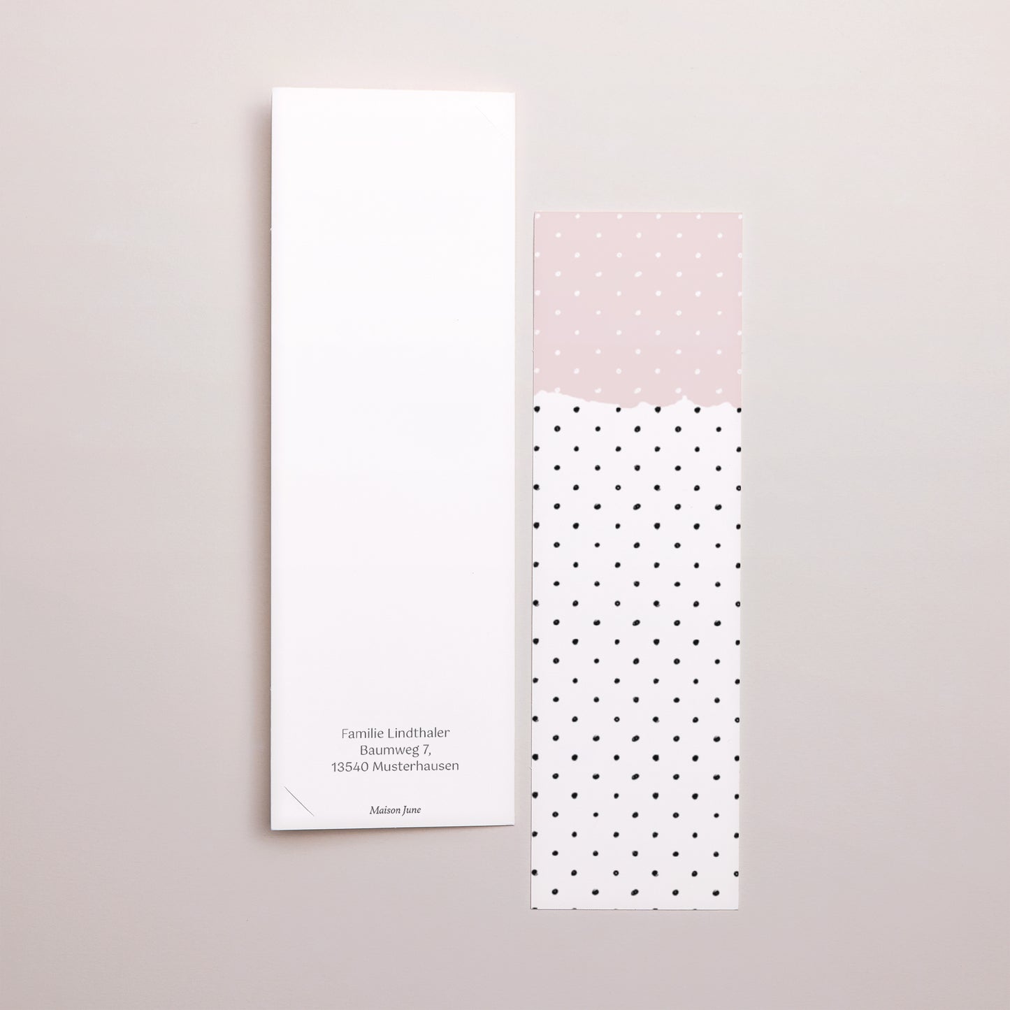 Geburtskarte Fotoautomaten Lesezeichen Pfefferminz Mädchen foto N° 3