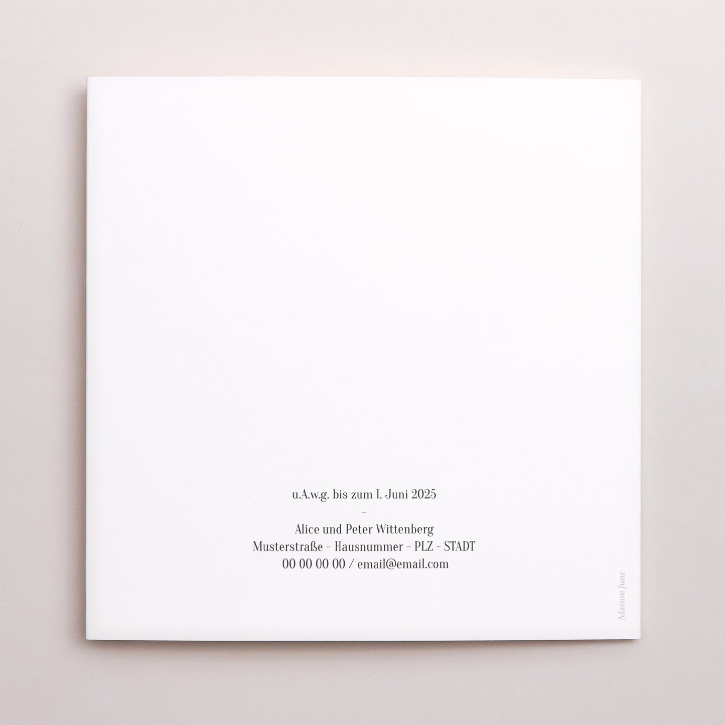 Hochzeitseinladung Doppelflügiges Quadrat Kronenmünze des Papstes foto N° 3