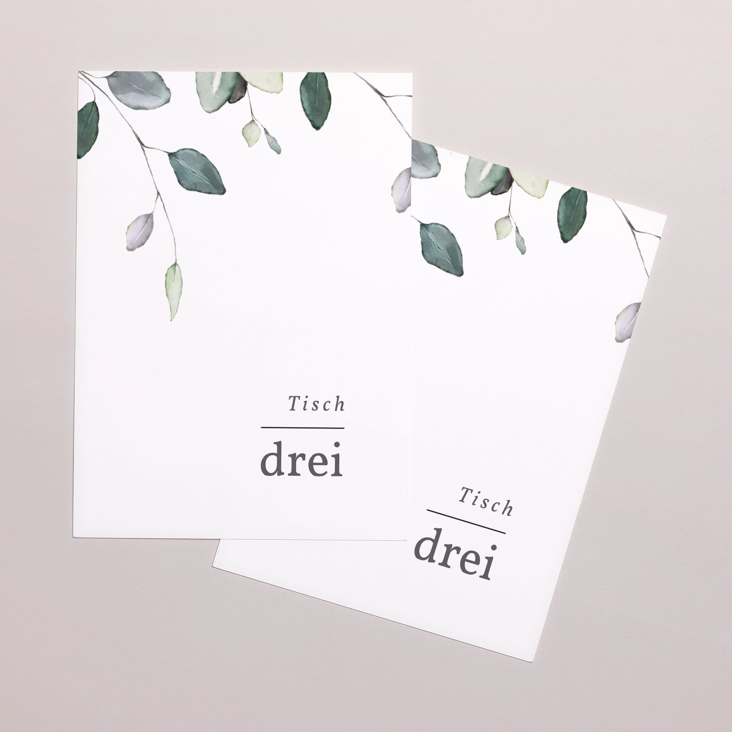 Tischnummern Hochzeit Rechteck Floral pastell foto N° 2