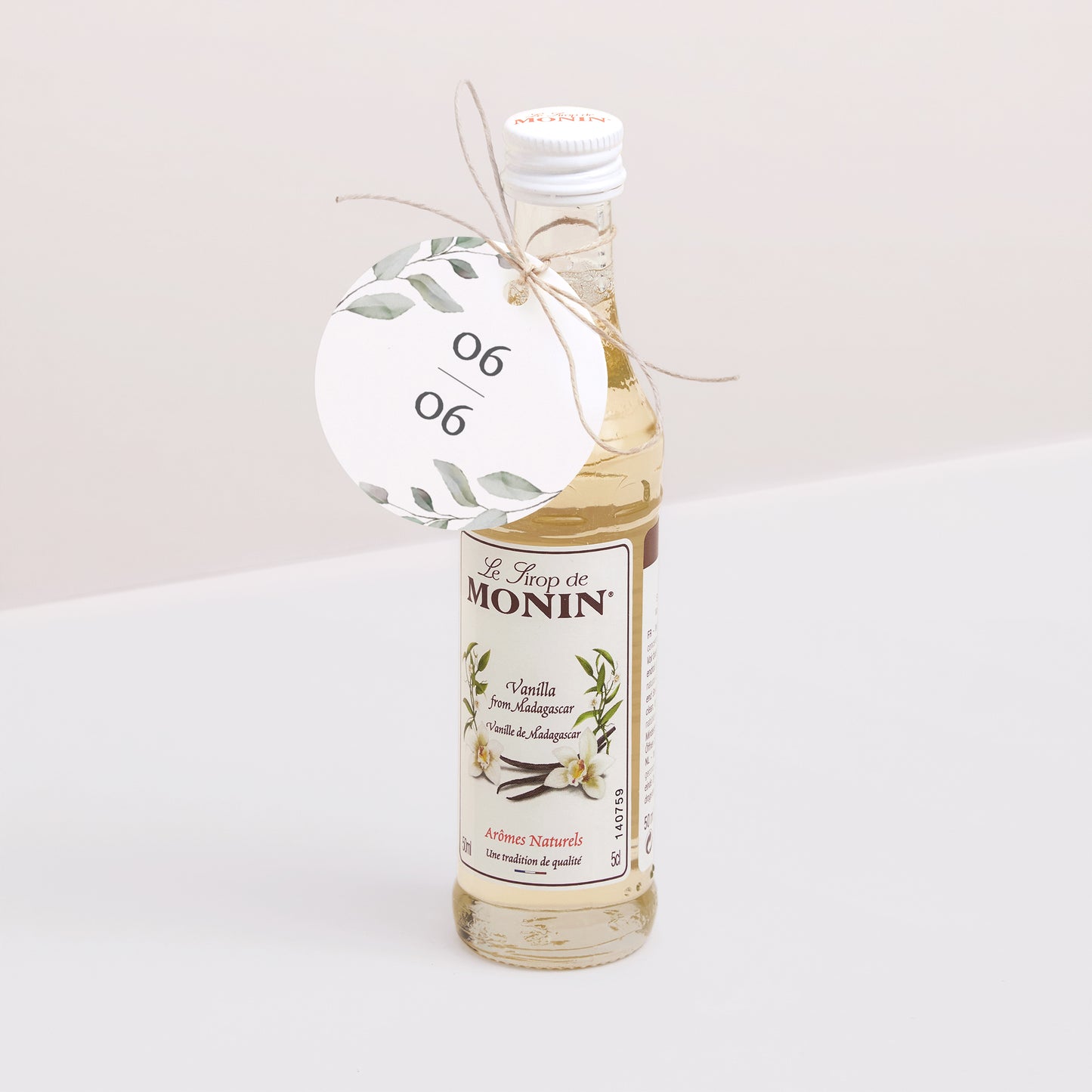 Vorgelochtes Etikett Hochzeit Runde Floral pastell foto N° 3