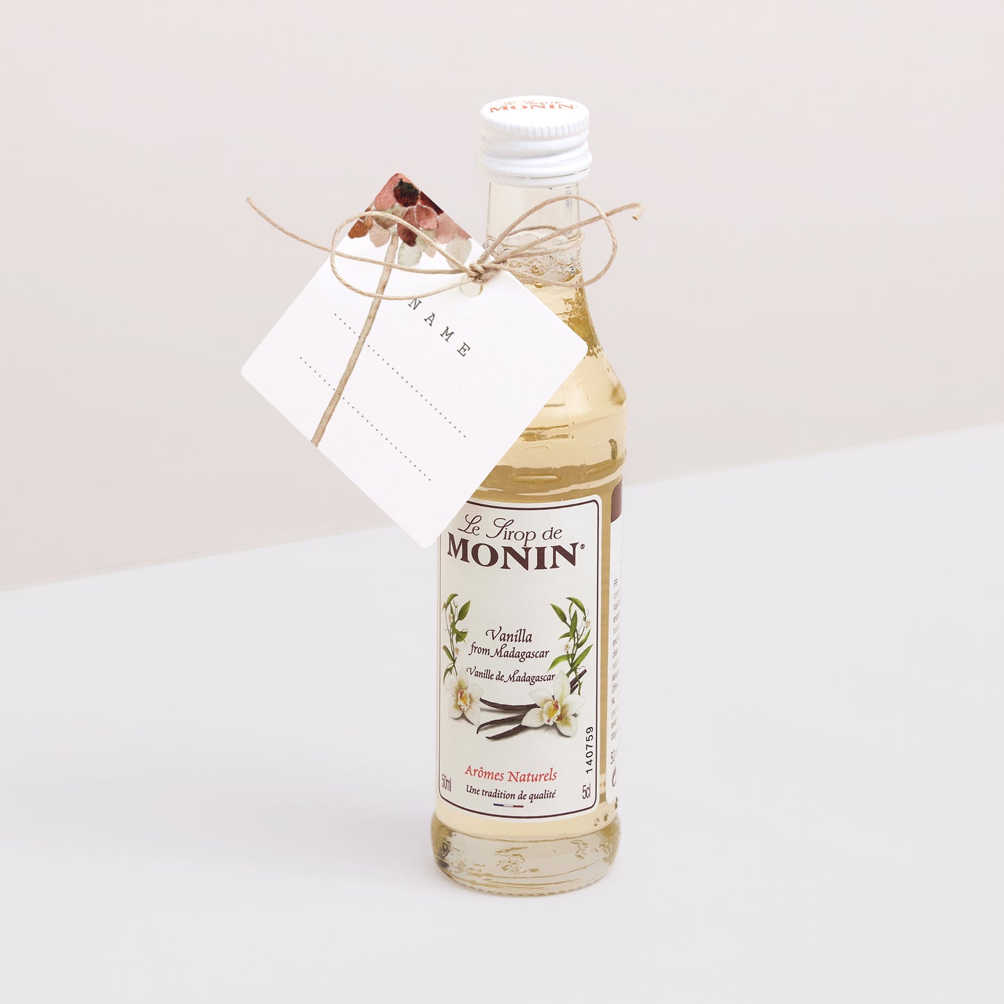 Vorgelochtes Etikett Hochzeit quadratisch Arche Blumen Töne Rot Orange foto N° 3