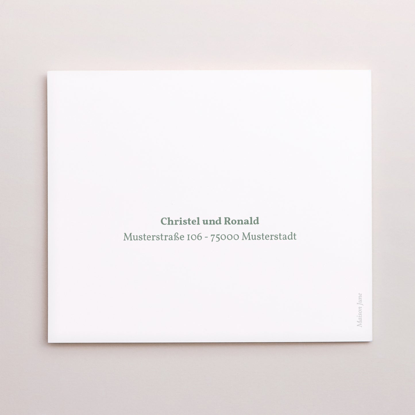 Save the date Karte Hochzeit Asymmetrische Zweiflügeltür Romantischer Zweig foto N° 3