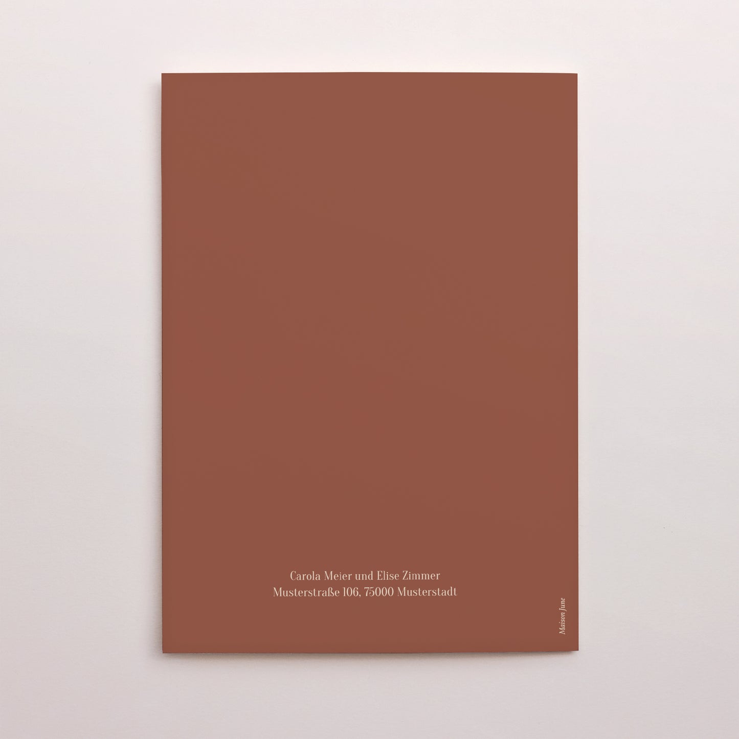 Hochzeitseinladung Doppelflügelporträt Silhouette - Feldblumen foto N° 3