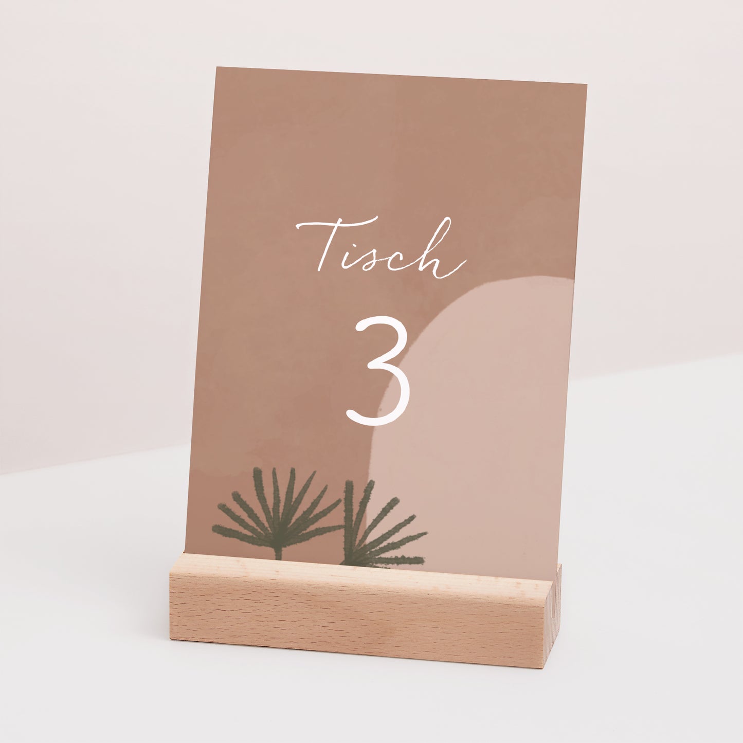 Tischnummern Hochzeit Rechteck Paar zum Zusammenstellen im Boho-Stil foto N° 3
