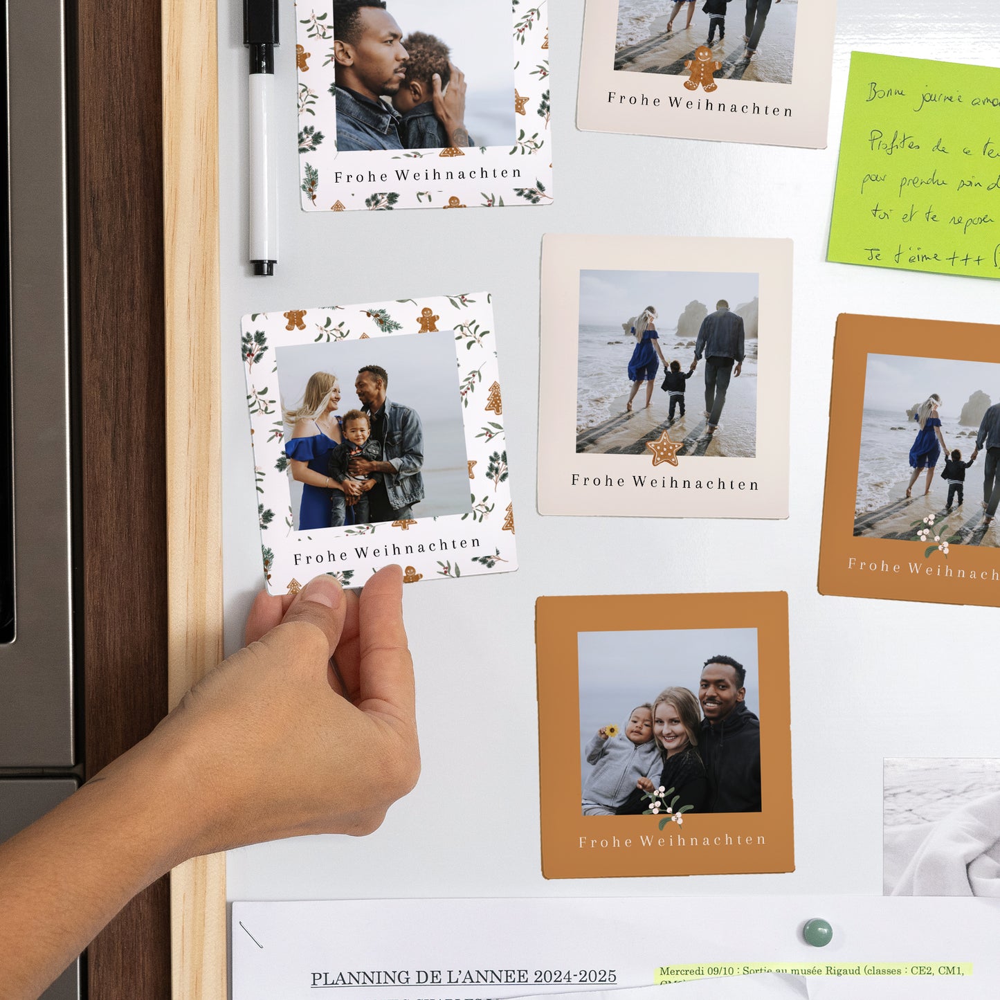 Fotoabzug Weihnachten Pack mit 12, magnetisch Weihnachtskekse foto N° 2