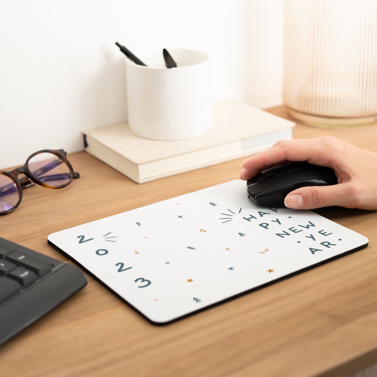 Mousepad Weihnachten Rechteck Festliches Muster foto N° 2