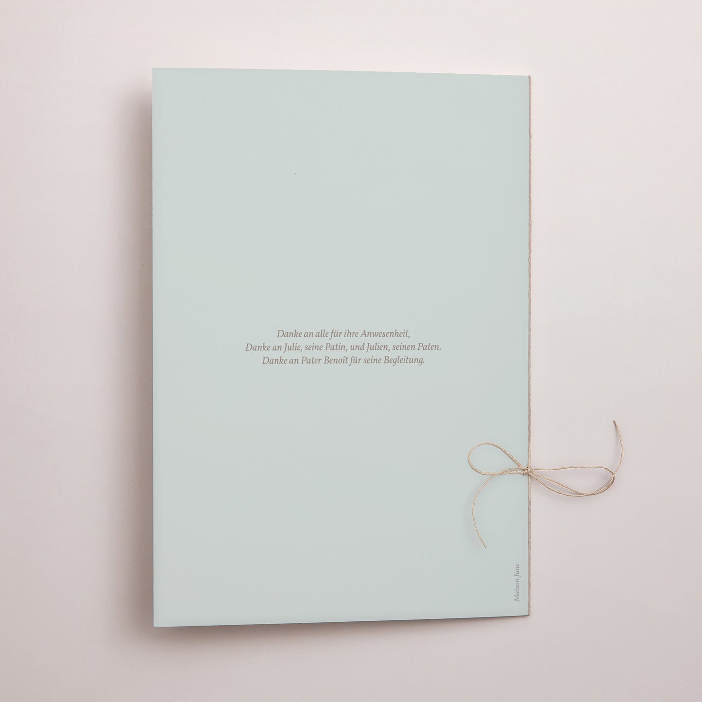 Kirchenheft Taufe Doppelflügel Vogel, Wolken und Olivenzweig III foto N° 3