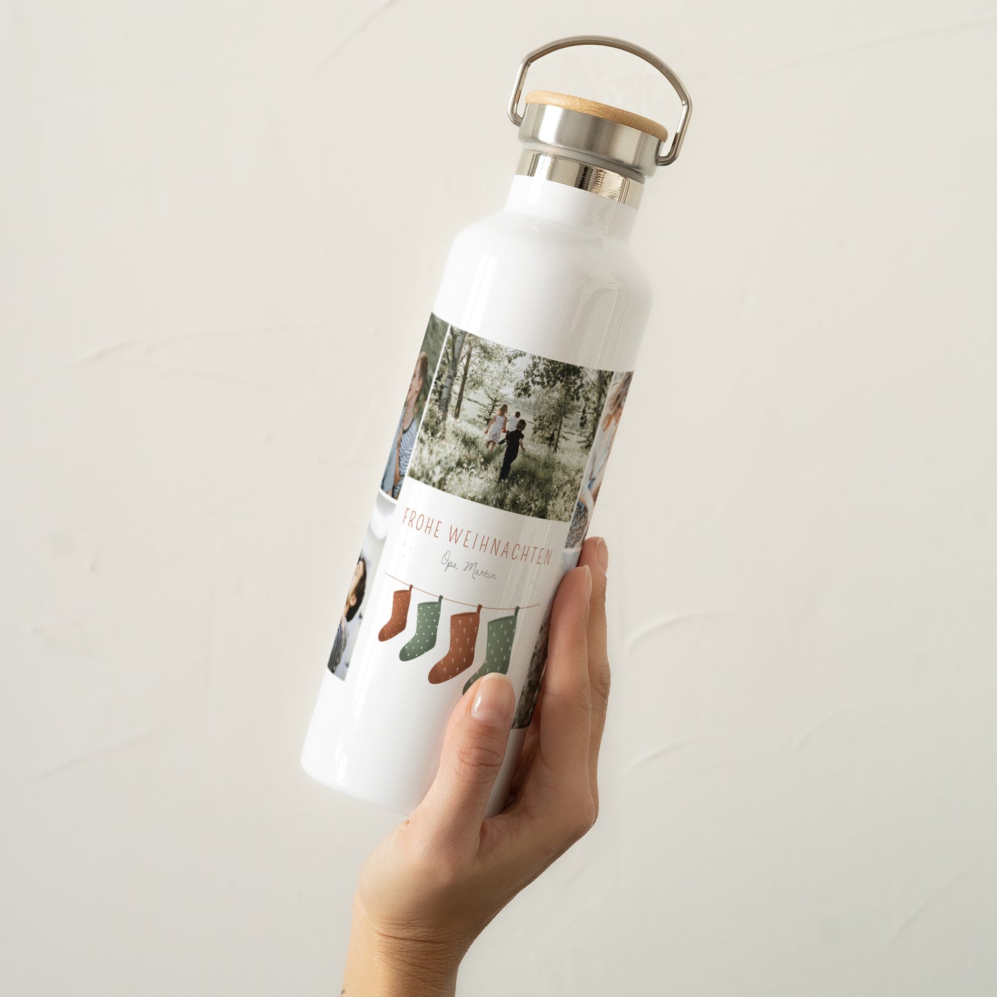 Trinkflasche Weihnachten 75 cl Weihnachtsbaumzweige foto N° 2