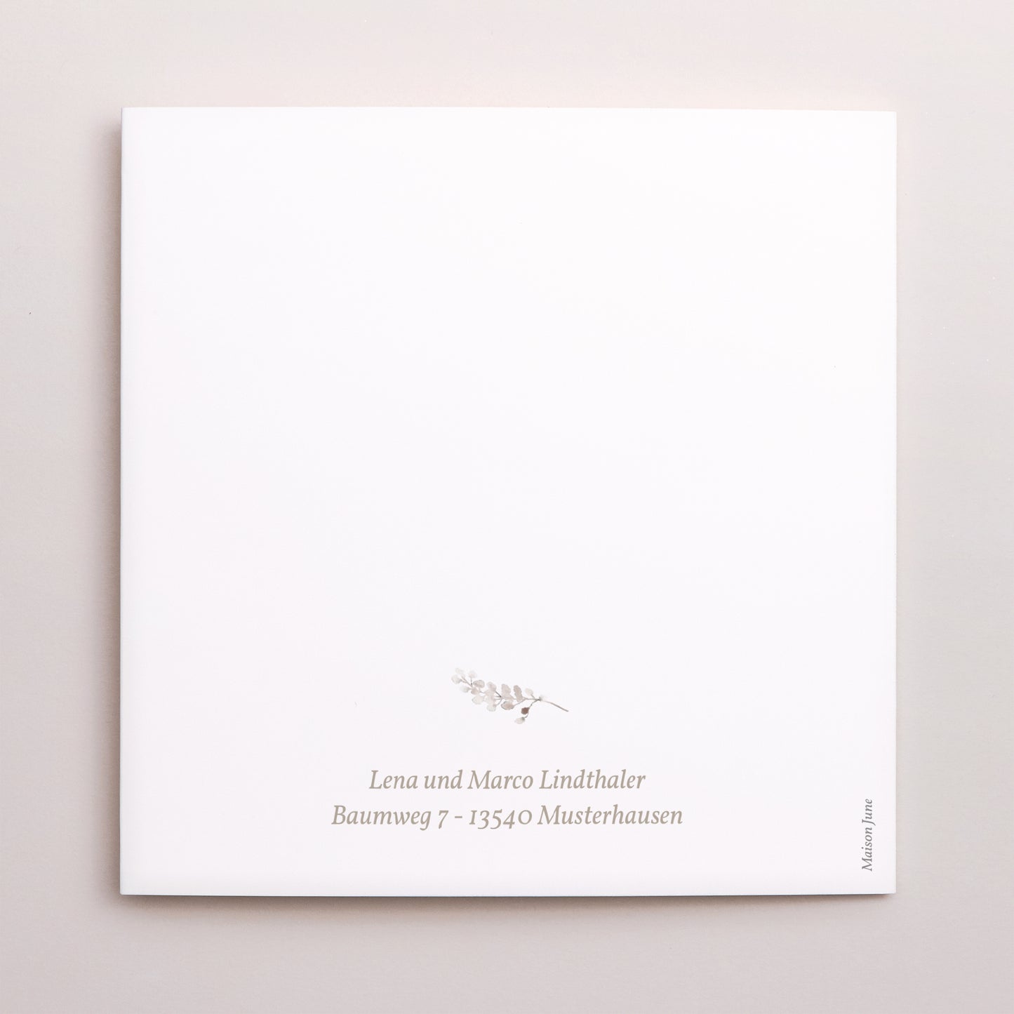 Geburtskarte Doppelflügiges Quadrat Krone Kraft foto N° 3