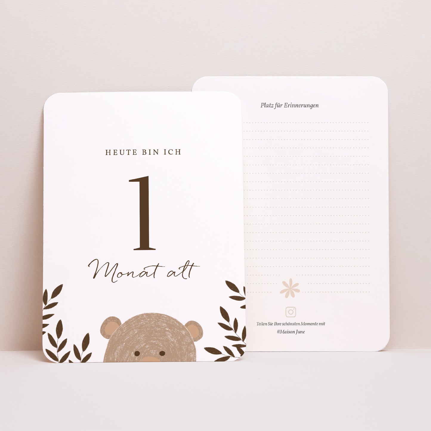 Meilenstein Karten Geburt 12er-Pack Unser Bär foto N° 4
