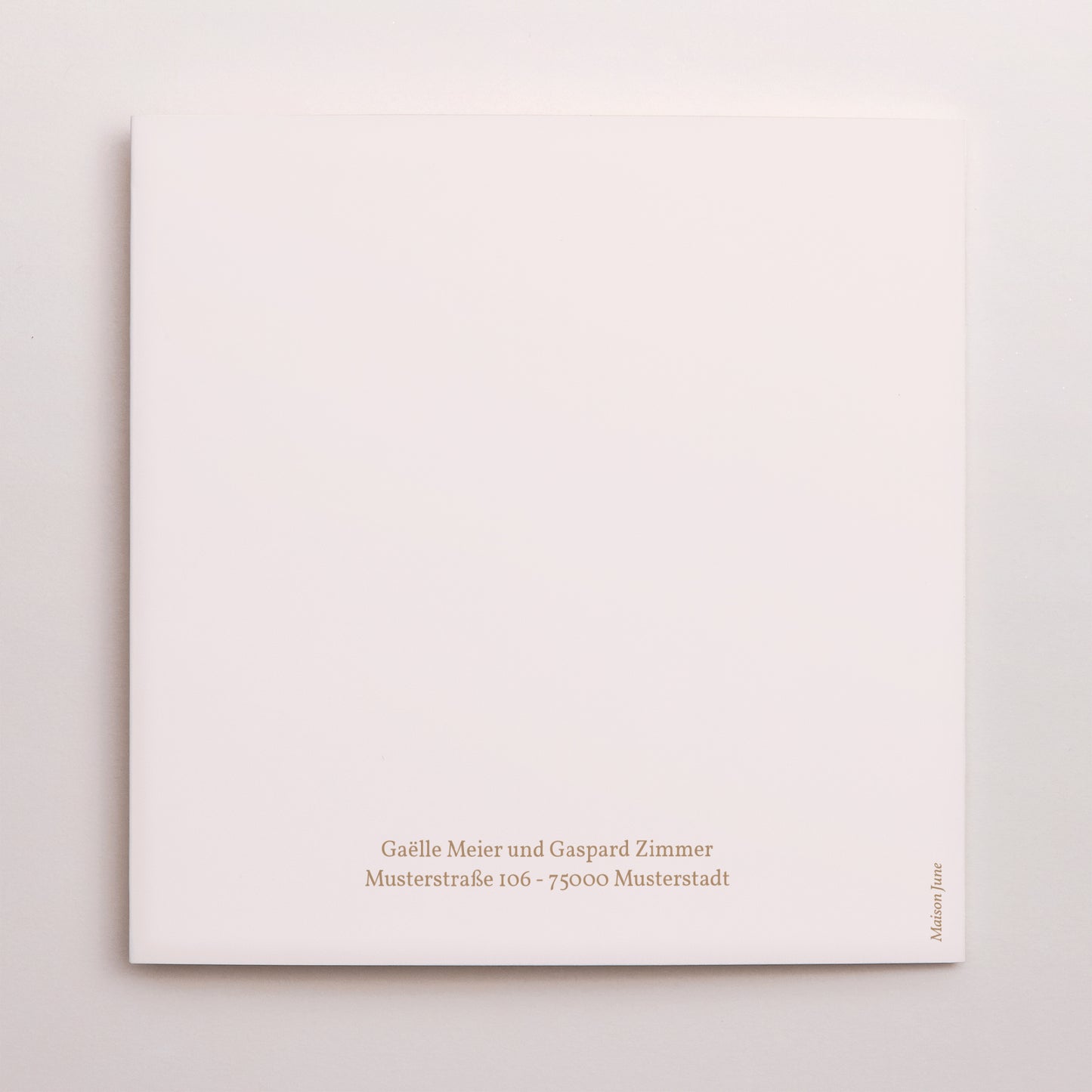 Hochzeitseinladung Doppelflügiges Quadrat Herz der Toskana foto N° 3