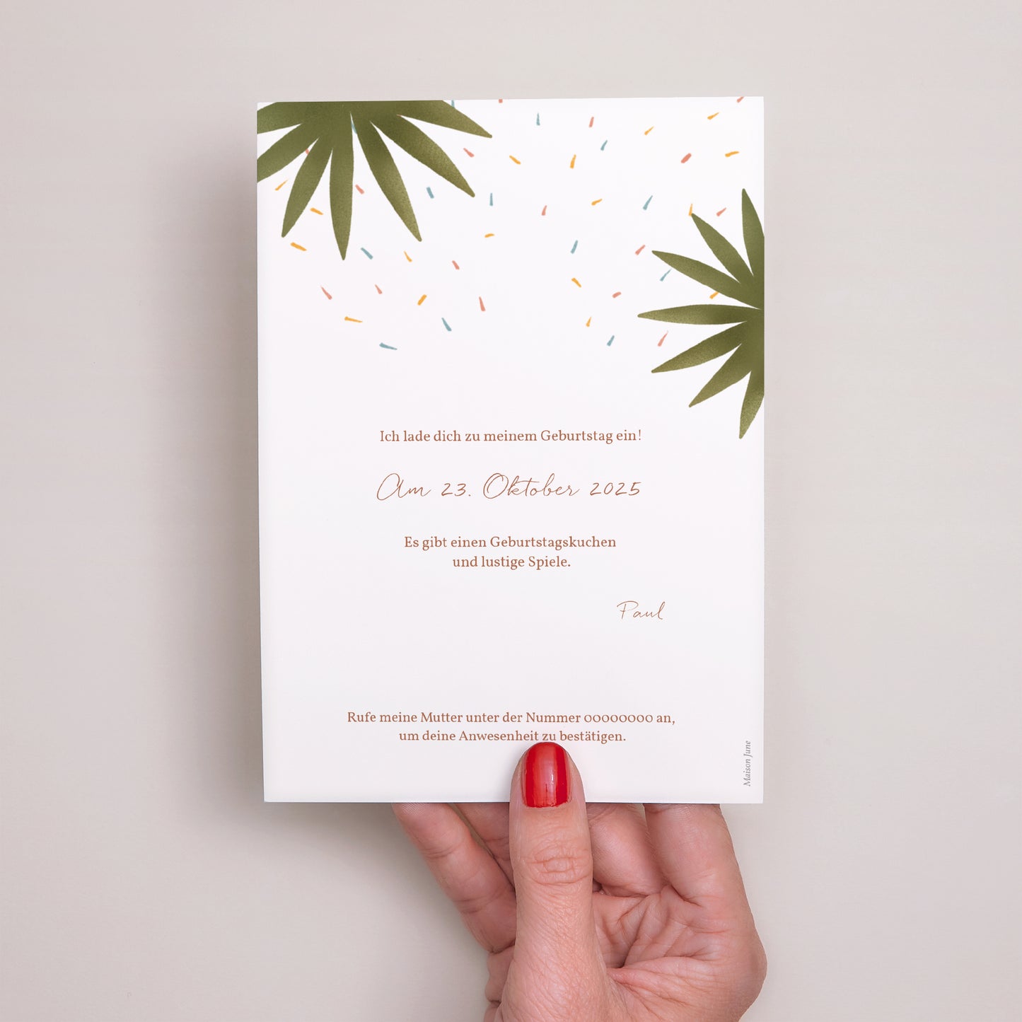 Einladungskarte Kindergeburtstag Kleiner Dinosaurier foto N° 3