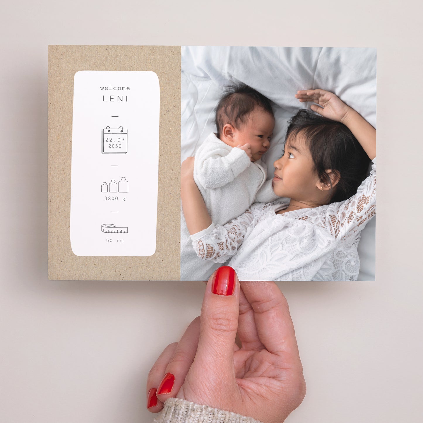 Geburtskarte Landschaft Kraft Pictos foto N° 3