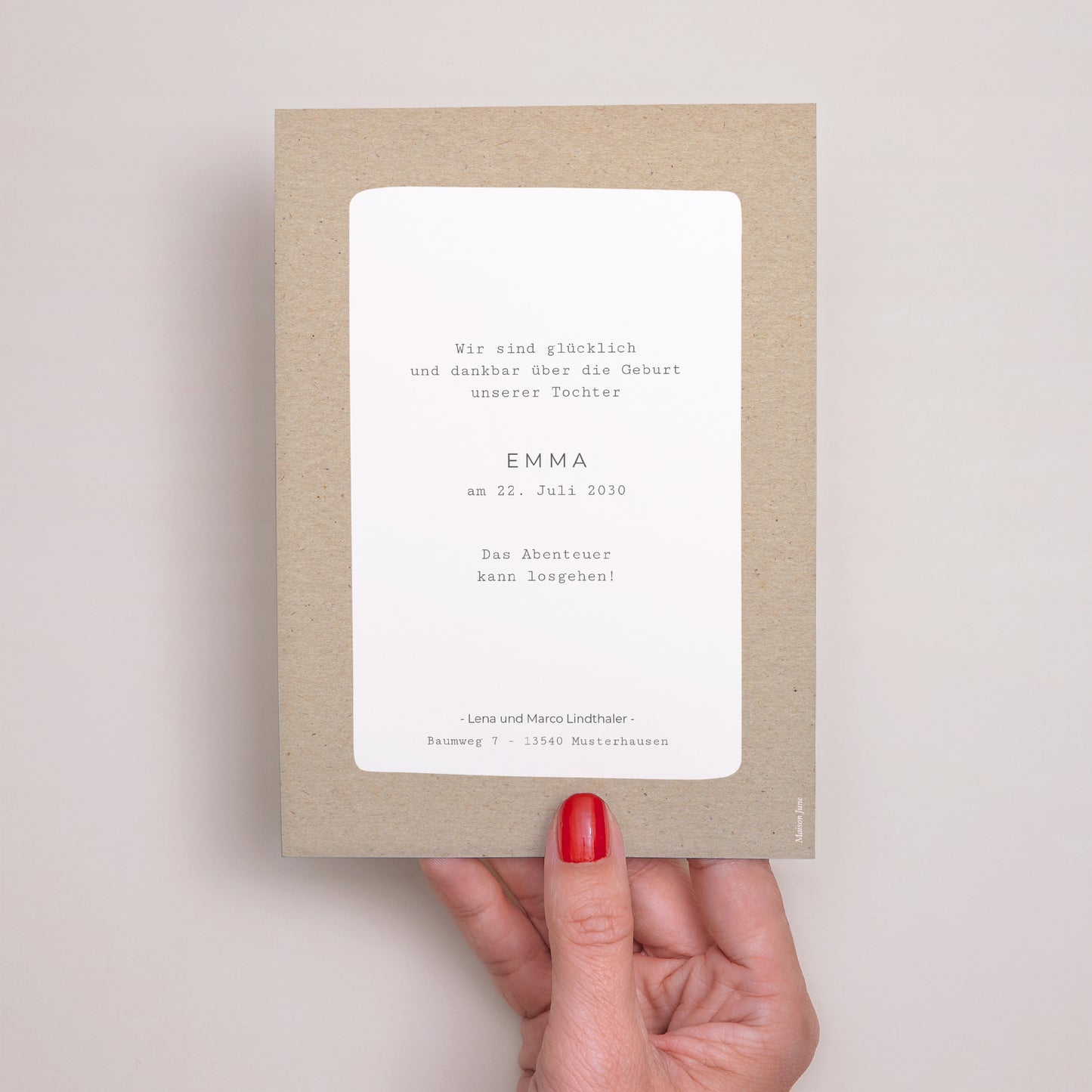 Geburtskarte Kraft Pictos foto N° 3