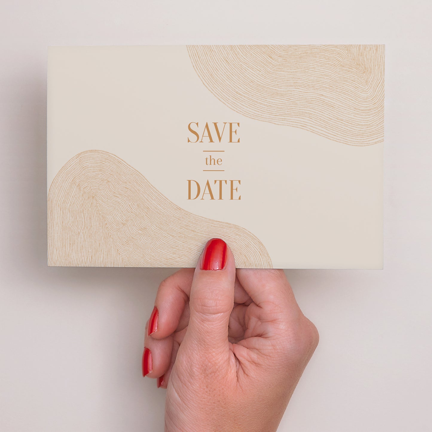 Save the date Karte Hochzeit Landschaft Land des Ockers foto N° 3