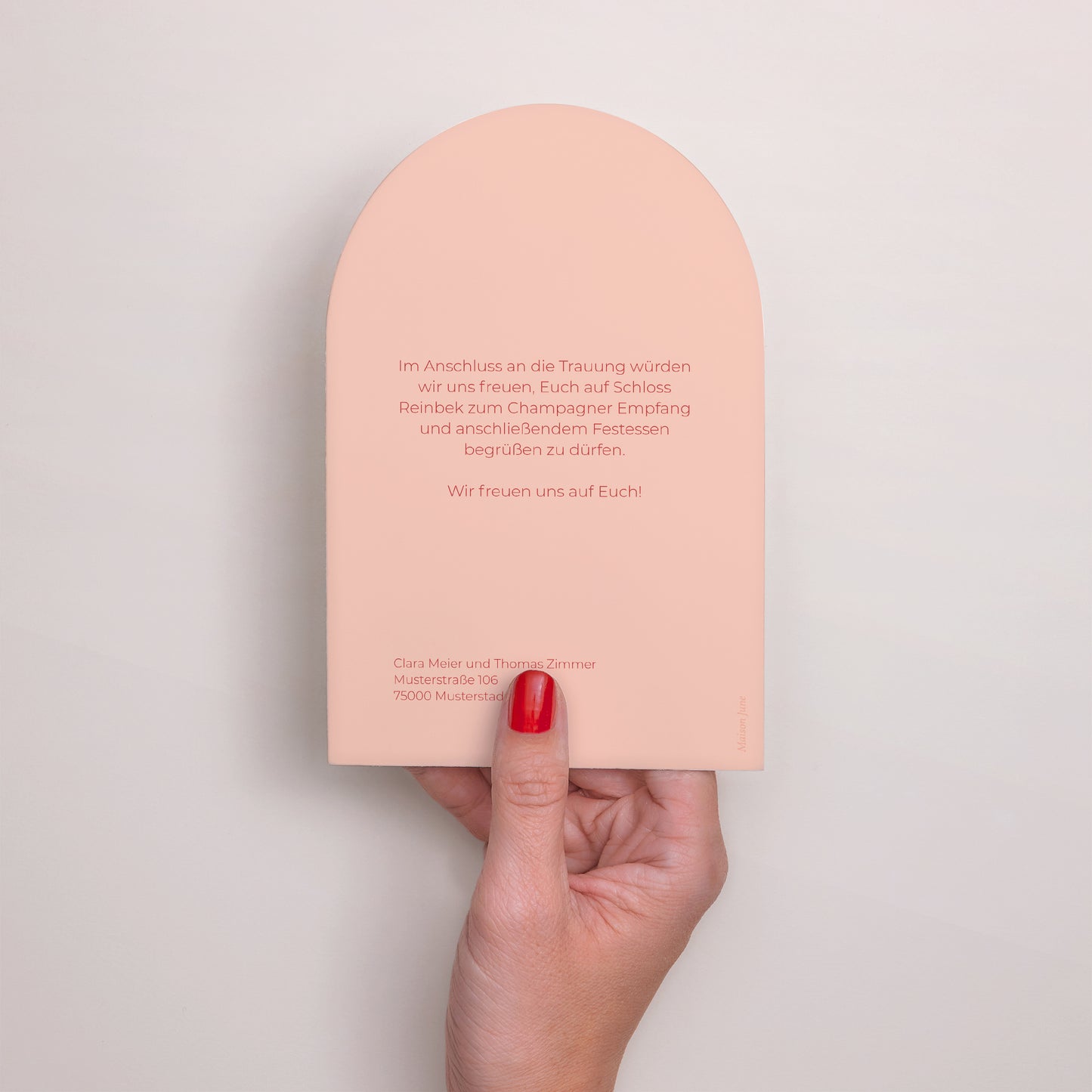 Hochzeitseinladung Arche Zitrusfrucht-Farben foto N° 3