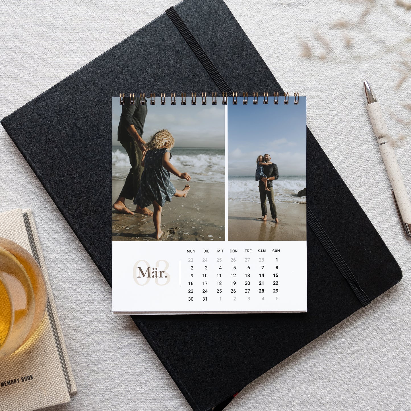 Kalender Weihnachten Büro, Staffelei Ovaler Weihnachtskranz foto N° 3