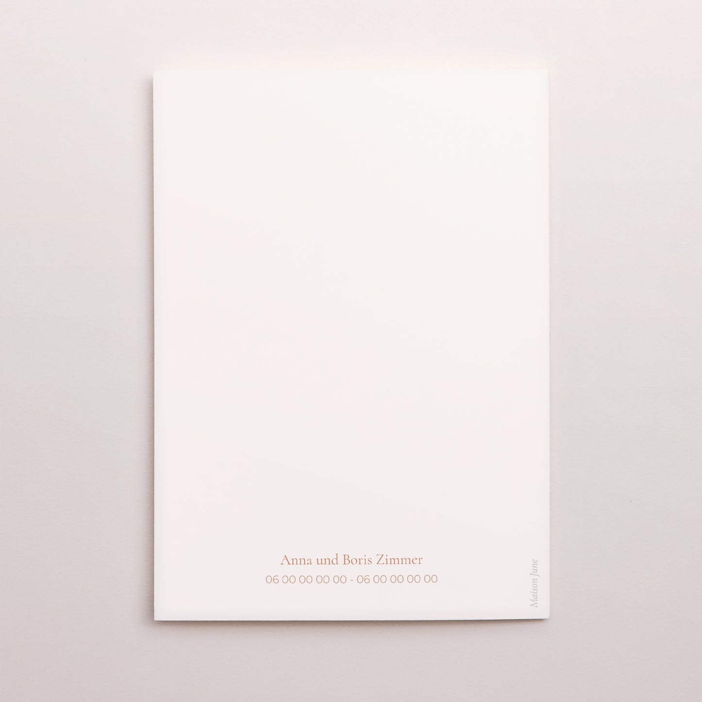 Dankeskarte Hochzeit Doppelflügelporträt pampa, dezentrierter Rahmen foto N° 3