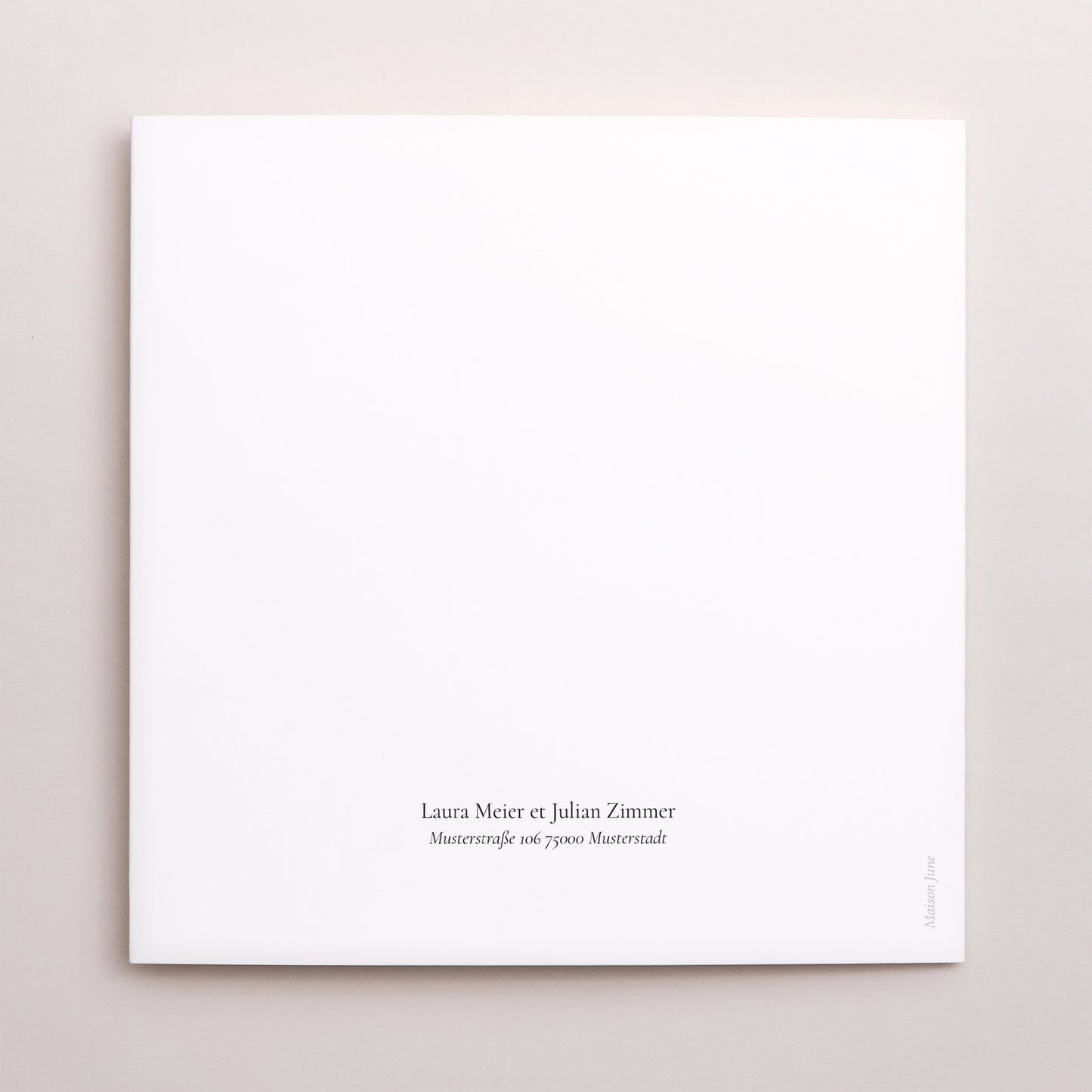 Hochzeitseinladung Doppelflügiges Quadrat Unendliche Liebe foto N° 3