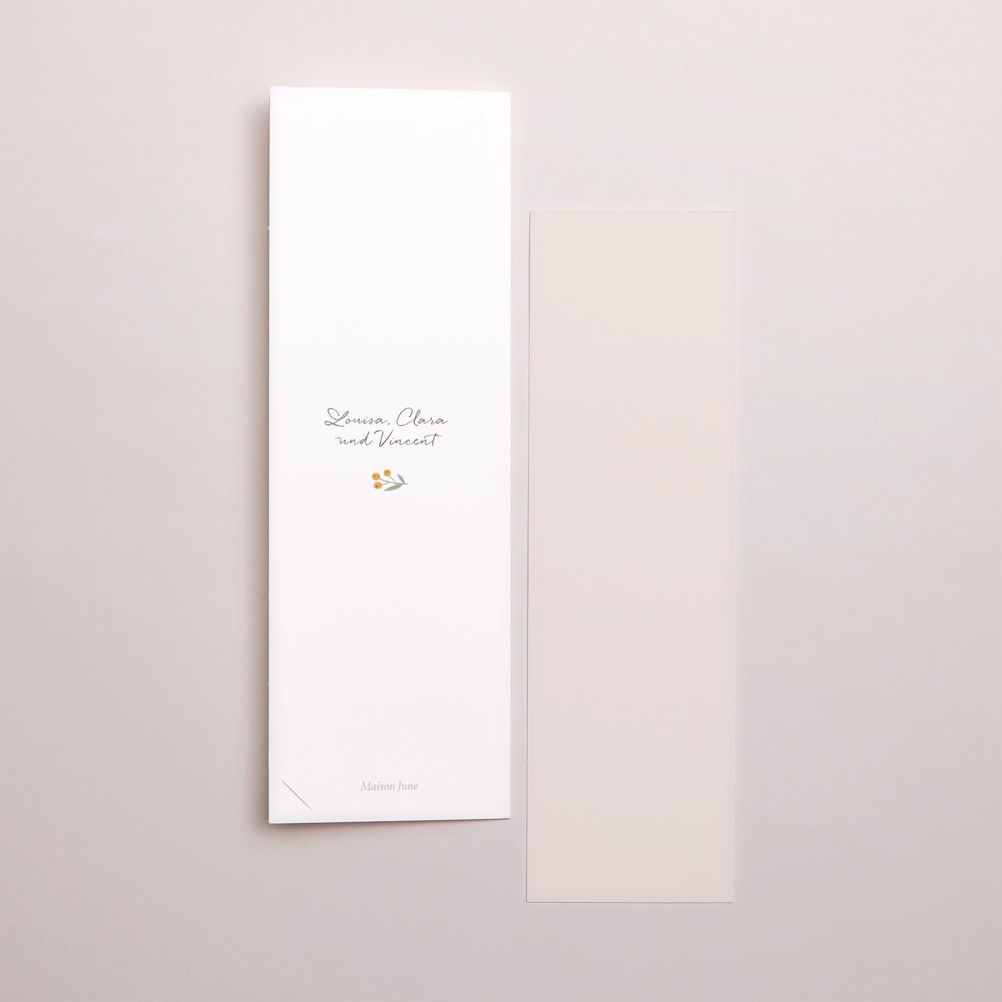 Geburtskarte Fotoautomaten Lesezeichen blumenbody foto N° 3