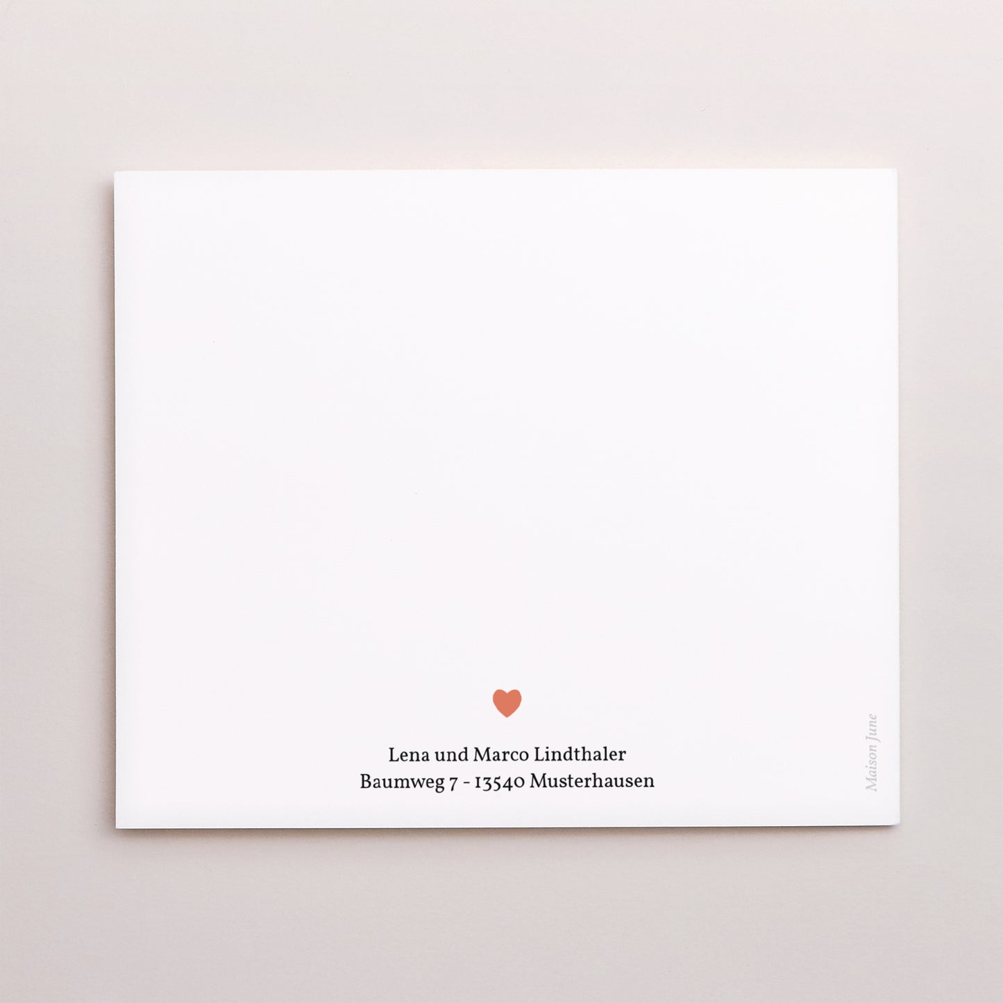 Dankeskarte Geburt Asymmetrische Zweiflügeltür Atout Coeur foto N° 3