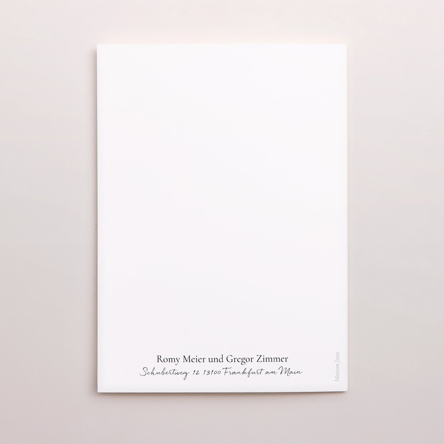 Hochzeitseinladung Doppelflügelporträt Arche Vegetal foto N° 3