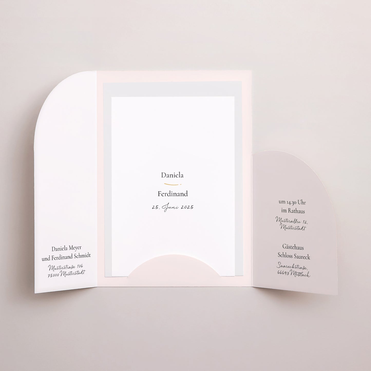 Hochzeitseinladung Hülle für 2 Karten Alliance Végétale foto N° 3