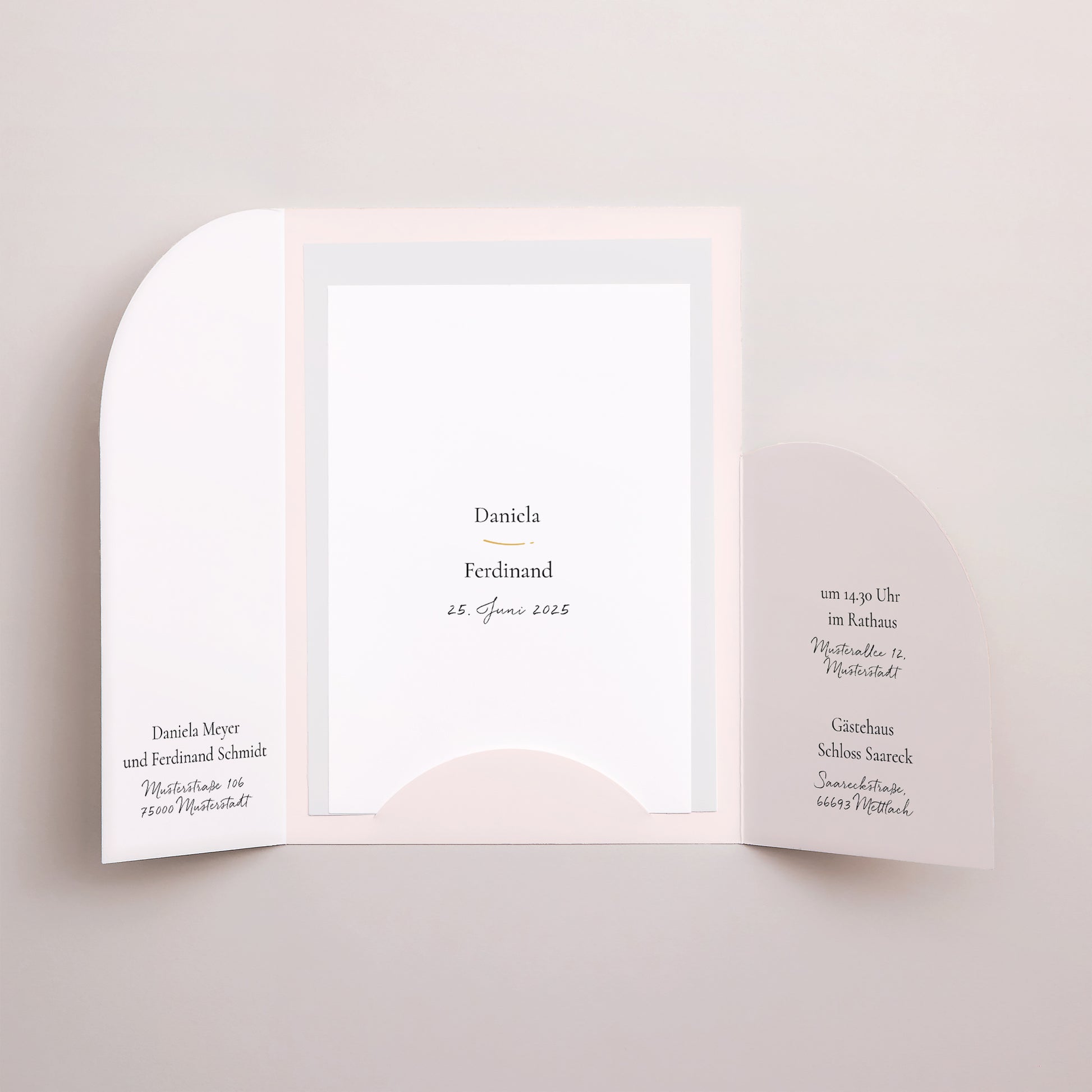 Hochzeitseinladung Hülle für 2 Karten Alliance Végétale foto N° 3