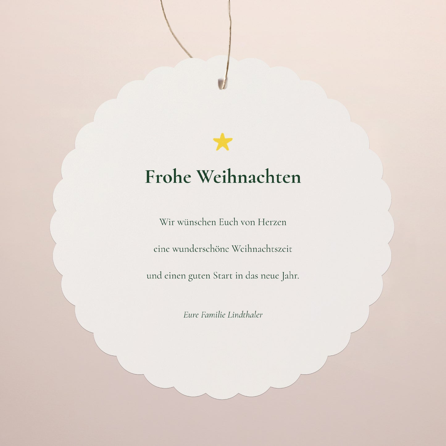 Weihnachtskarte Weihnachten Zum Aufhängen Der Skifahrer foto N° 2