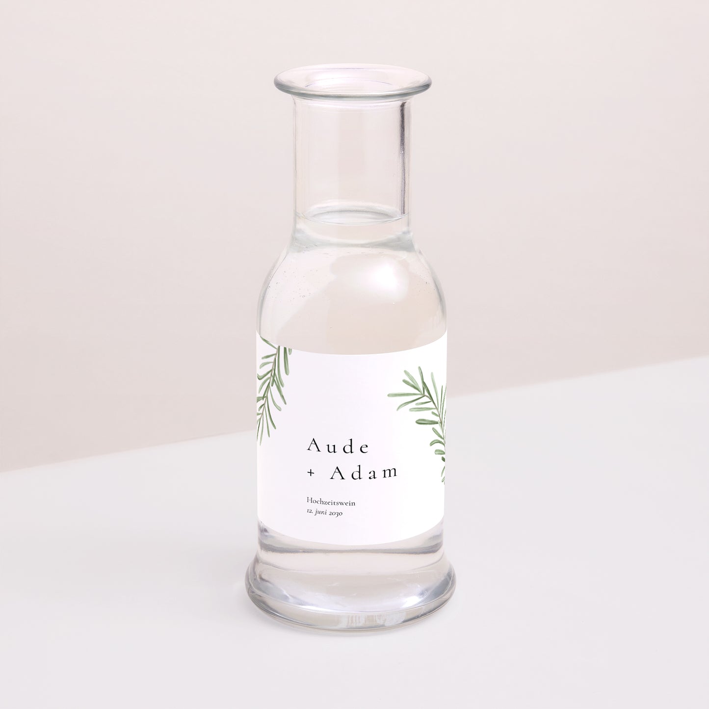 Flaschenetikett Hochzeit Landschaft Rosmarin aus der Provence foto N° 2