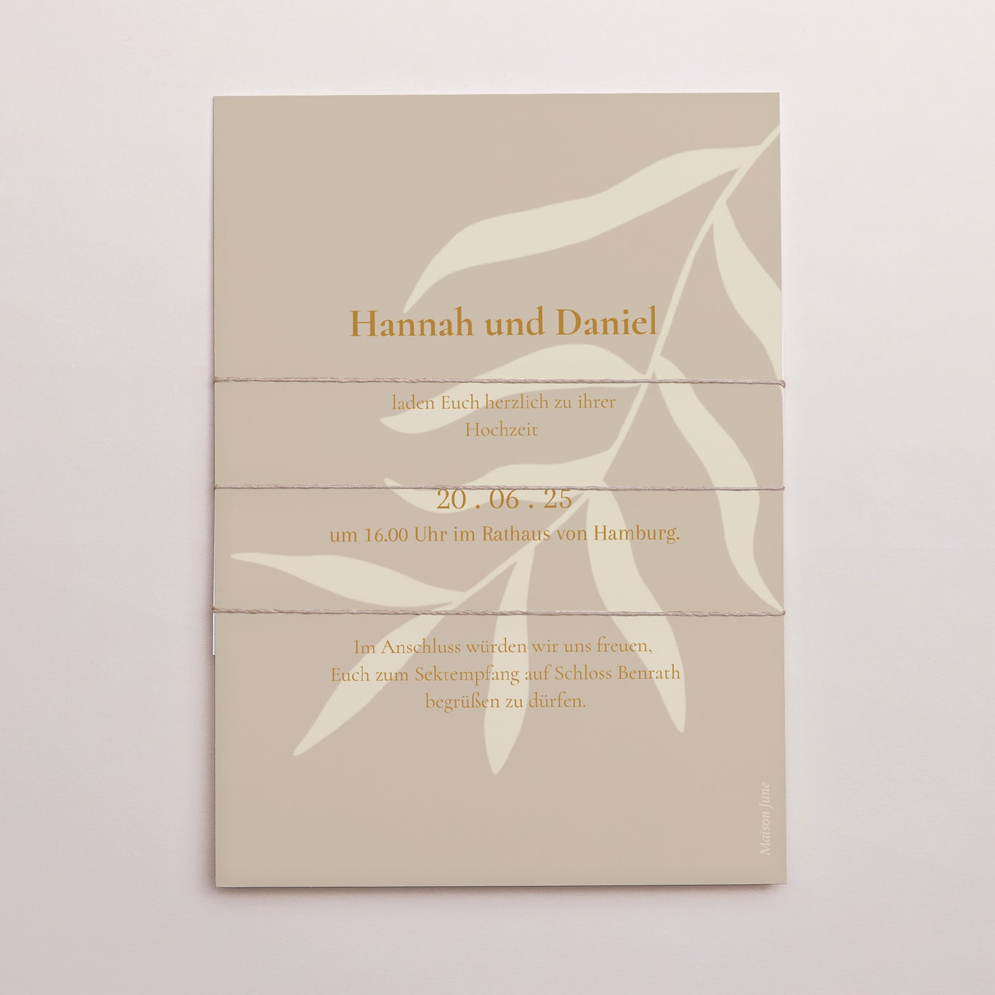 Hochzeitseinladung 3 Karten, Band Bohème Chic foto N° 4