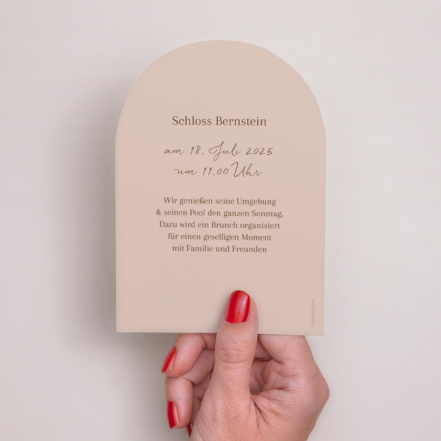 Einladungskarte Hochzeit Kleine Arche Bohemian Floral foto N° 3