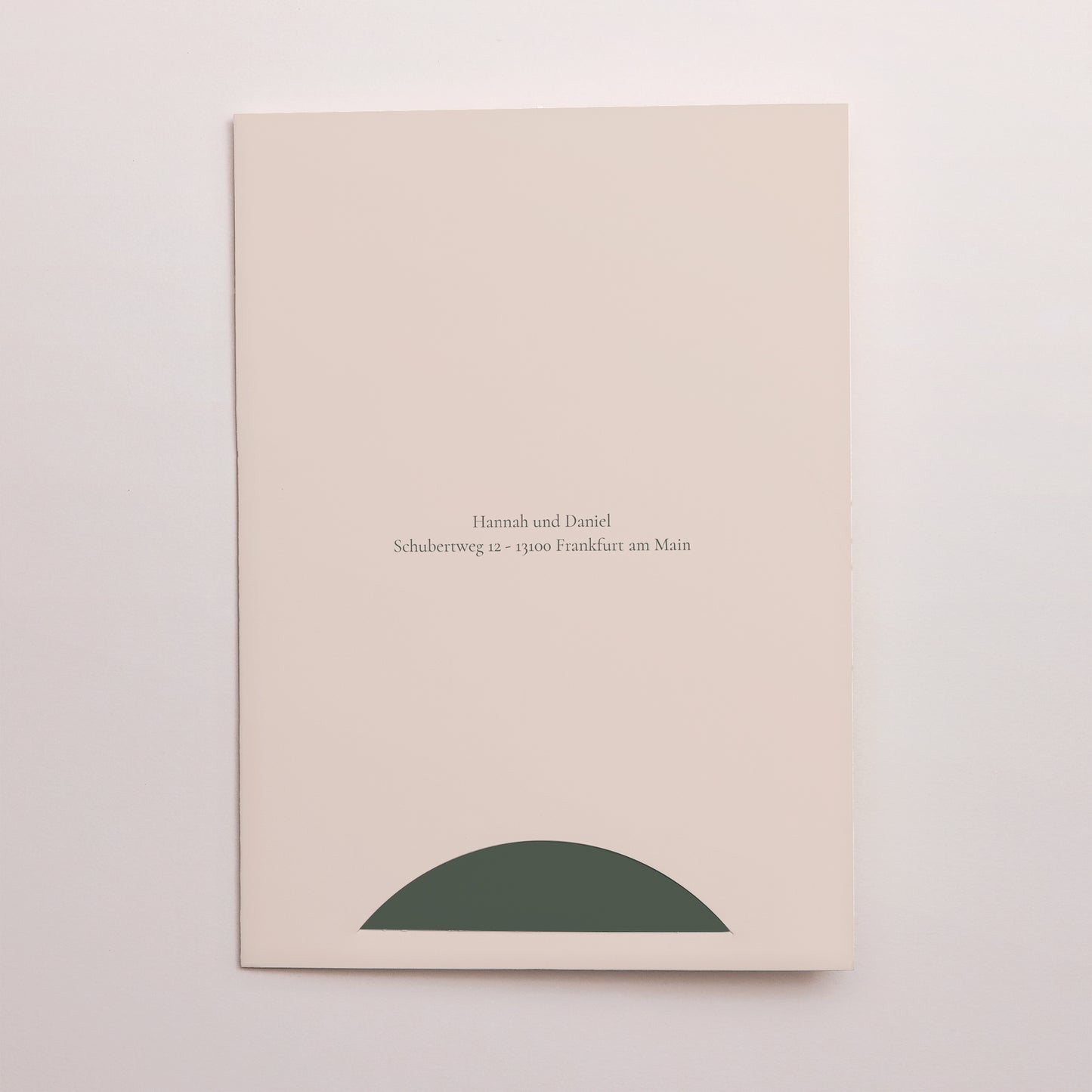 Hochzeitseinladung Hülle für 2 Karten Die Vereinigung des Olivenbaums foto N° 4