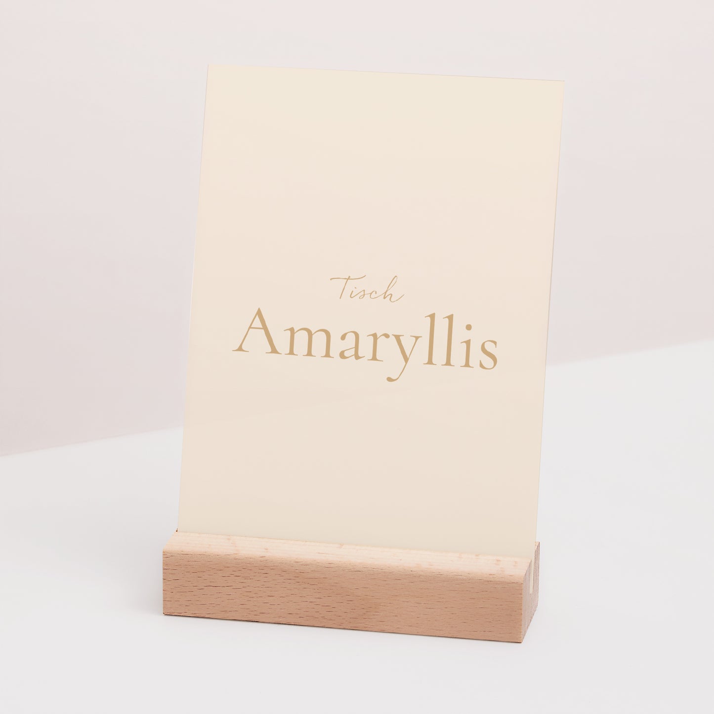 Tischnummern Hochzeit Rechteck ländlich creme schick foto N° 3