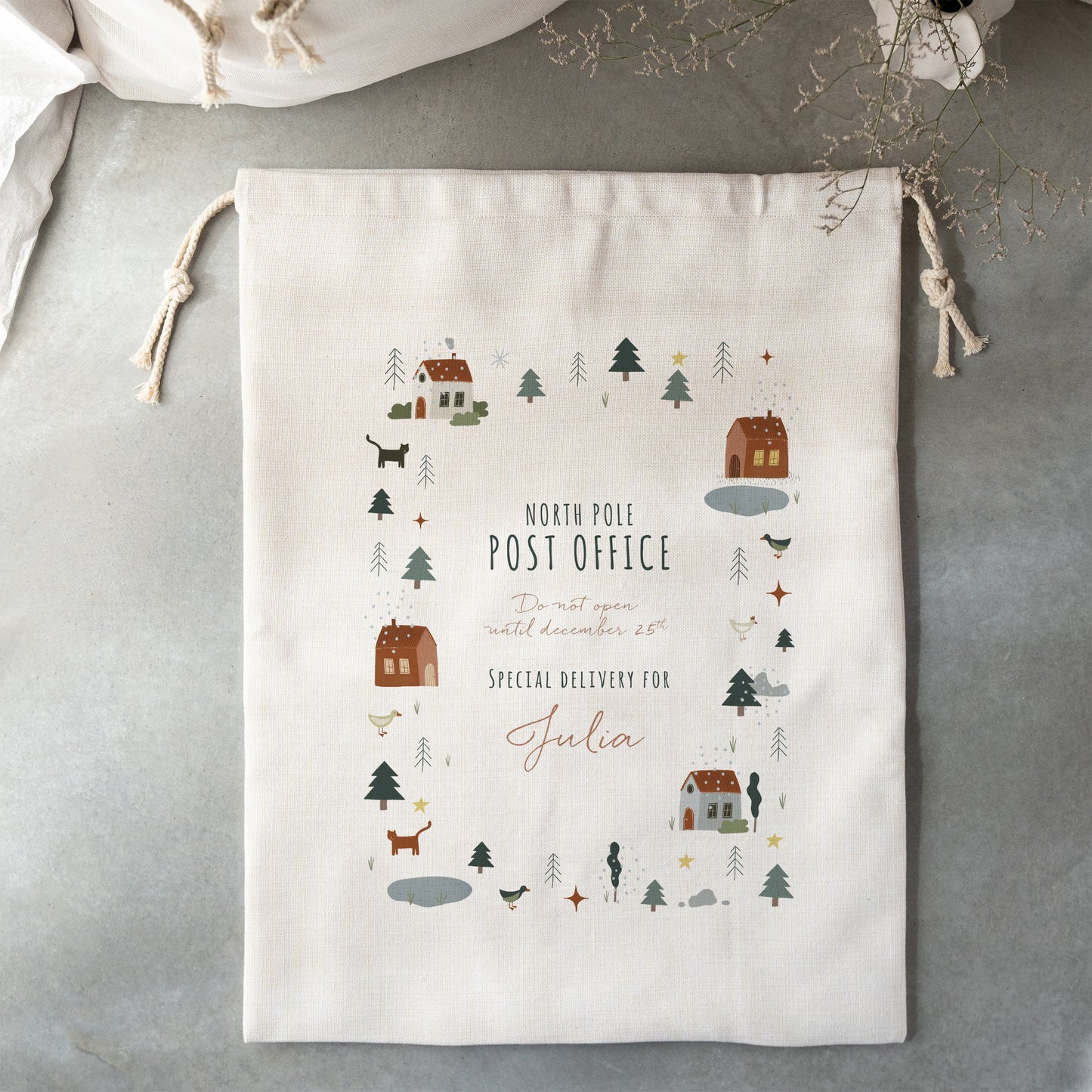 Aufbewahrungstasche Objekte Großformat Weihnachtsdorf foto N° 2