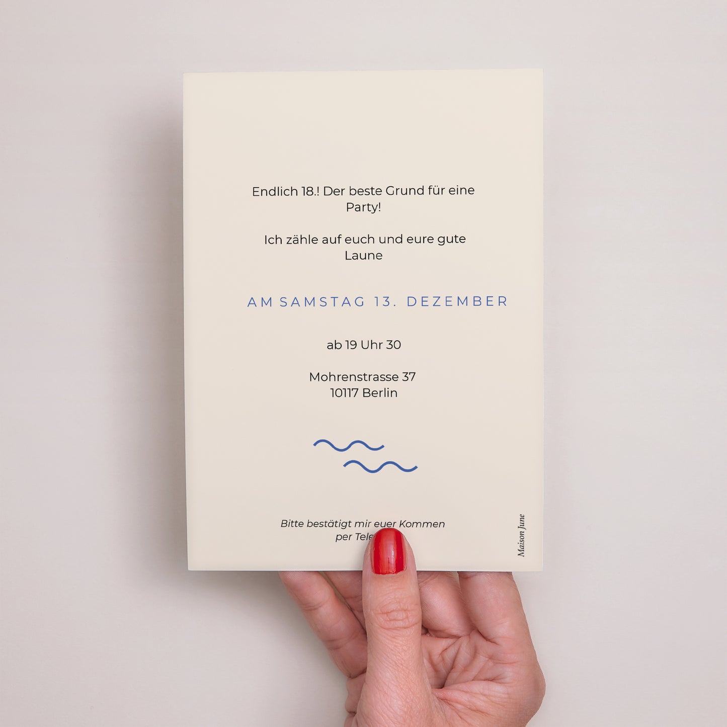 Einladungskarte Geburtstag Junge Foto-Typo, 18 Jahre alt foto N° 3