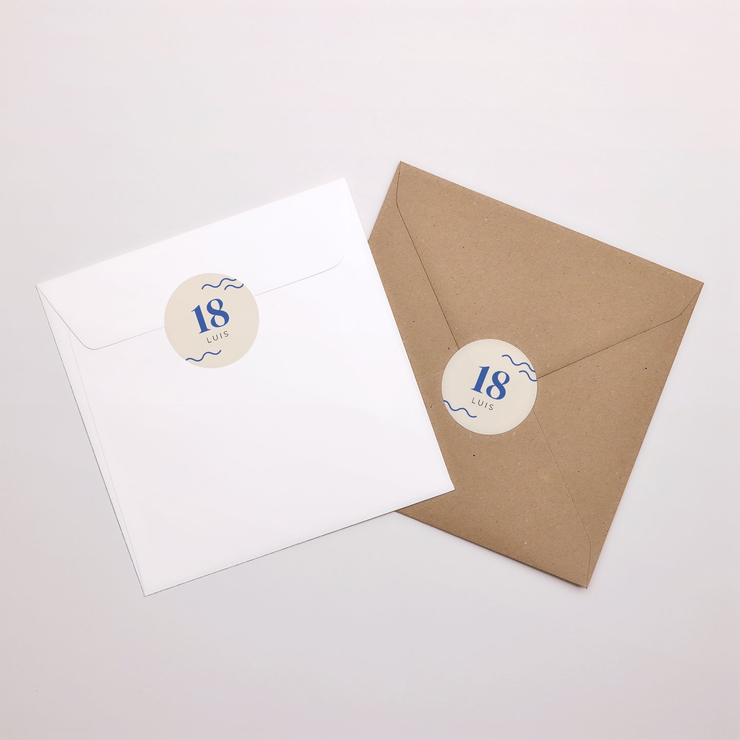 Sticker Geburtstag Rund Junge Foto-Typo, 18 Jahre alt foto N° 3