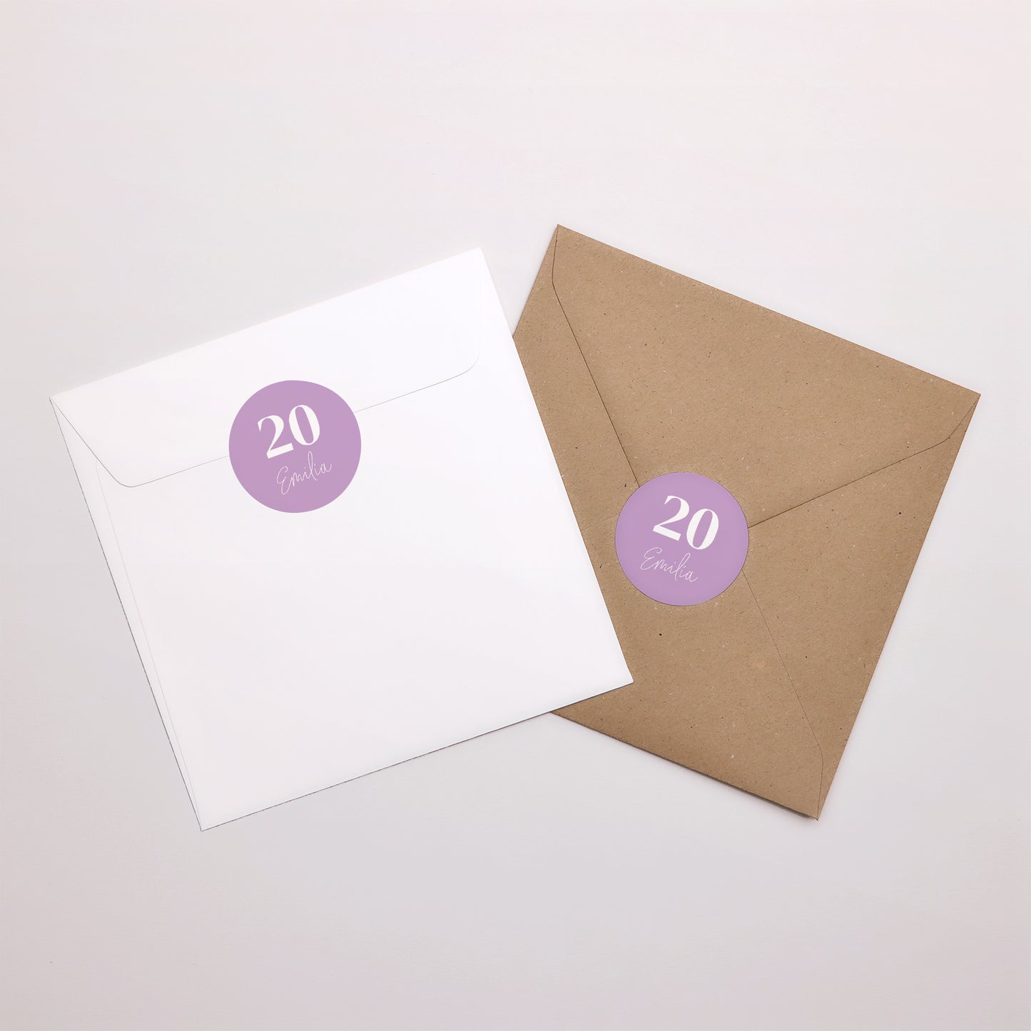 Sticker Geburtstag Rund Wellenrechteck foto N° 3