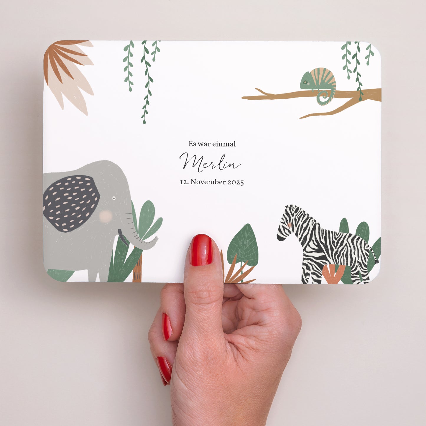 Geburtskarten Landschaft, abgerundete Ränder Die Tiere Afrikas II foto N° 3