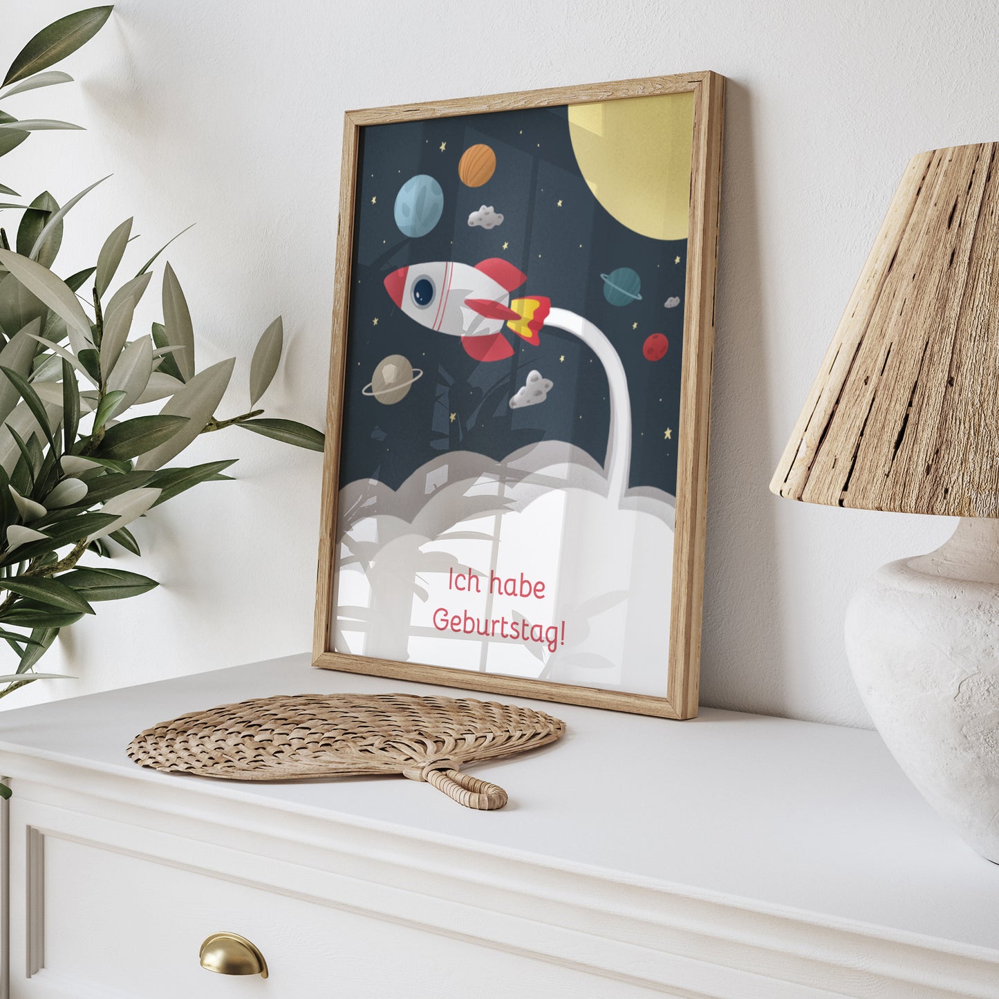 Poster Kindergeburtstag Porträt Rakete foto N° 5