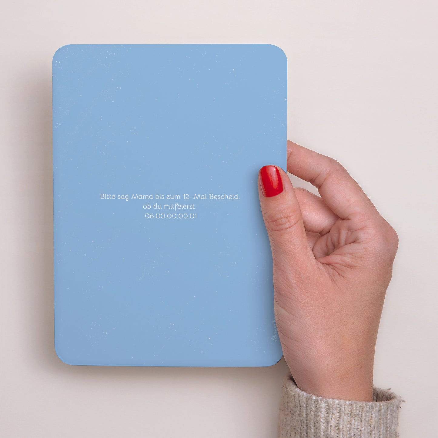 Einladungskarte Kindergeburtstag Porträt, abgerundete Kanten Feuerwehrmann in Flammen! foto N° 3