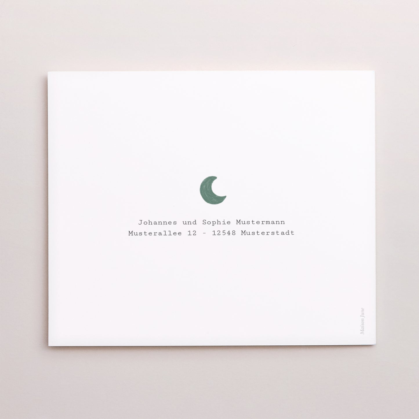 Dankeskarte Taufe Asymmetrische Zweiflügeltür foto N° 3