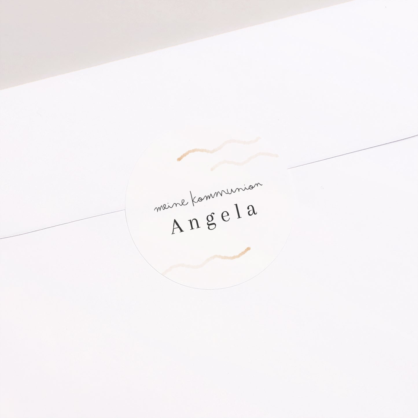 Sticker Kommunion Rund Wellige Arche foto N° 1