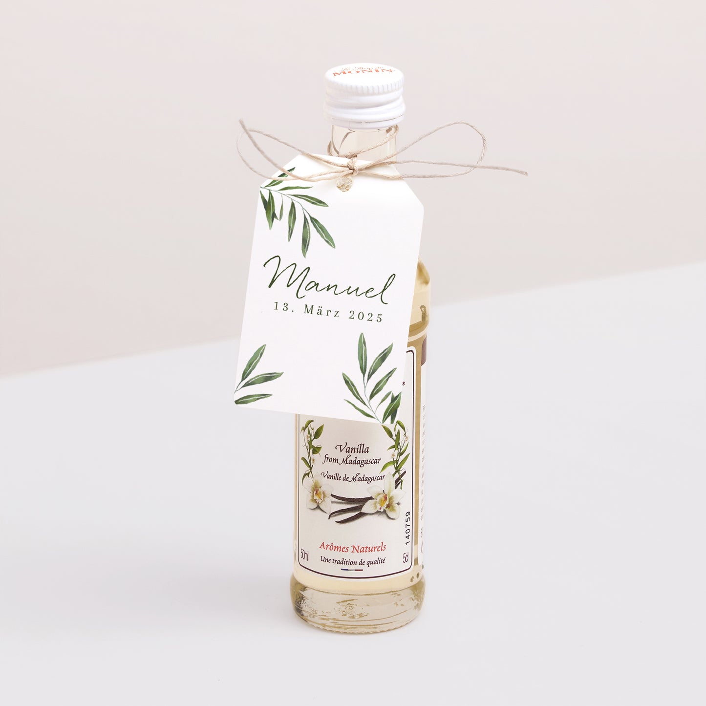 Vorgelochtes Etikett Kommunion Fähnchen Gesegneter Zweig foto N° 3