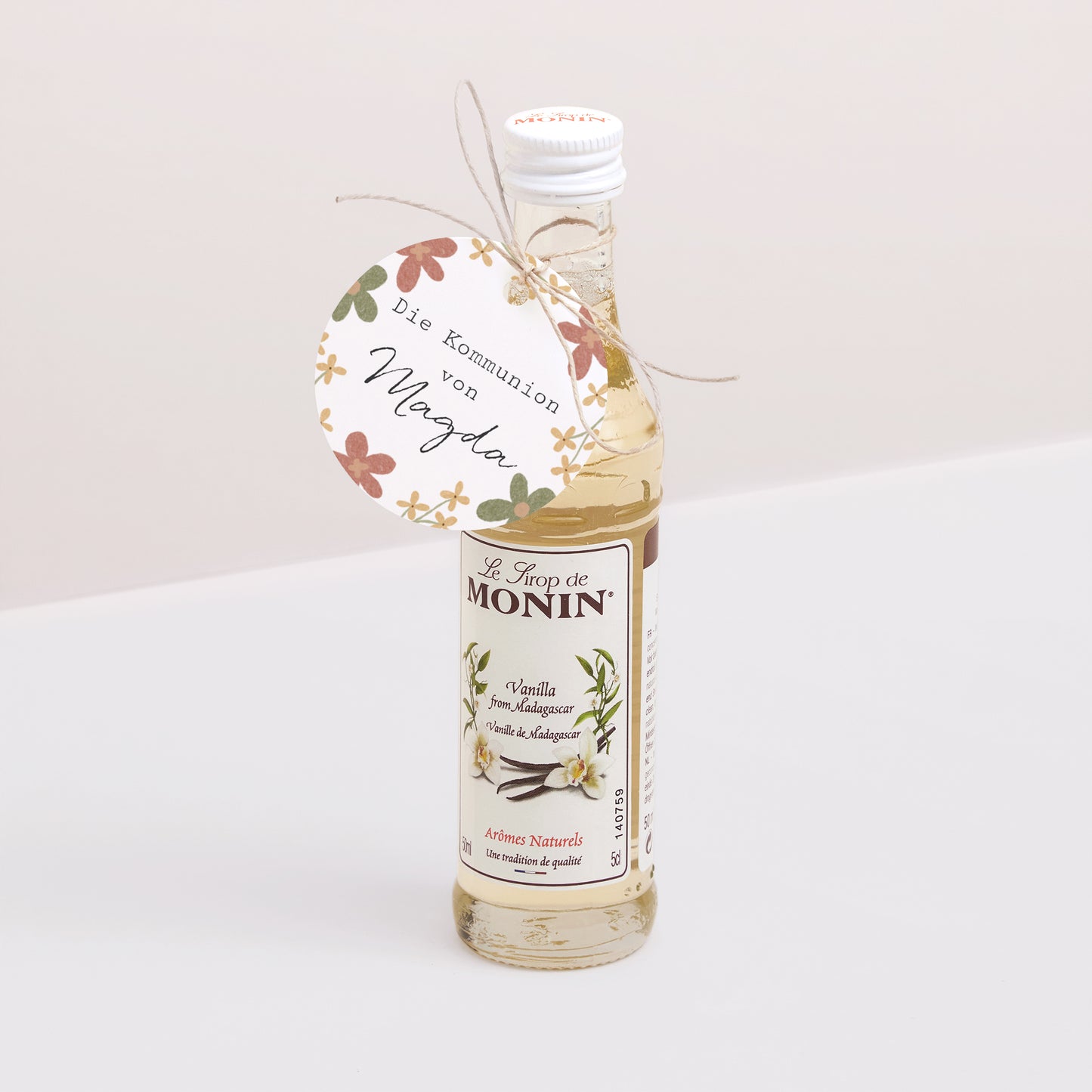 Vorgelochtes Etikett Kommunion Runde foto N° 3