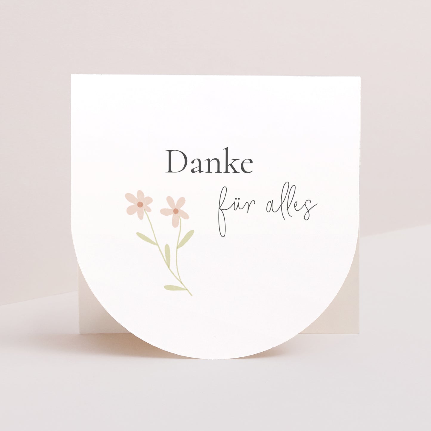 Dankeskarte Konfirmation Doppelflügelfensterhalbmond foto N° 1